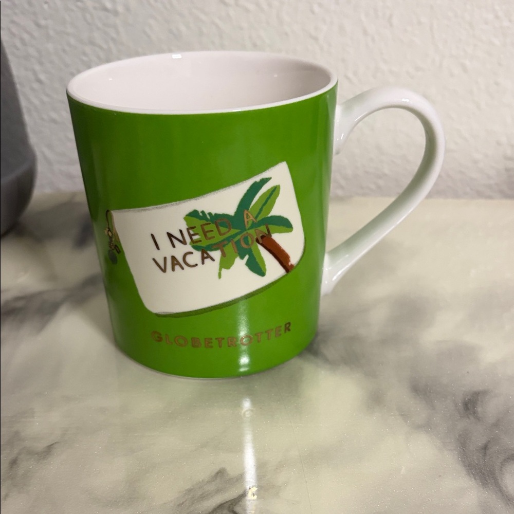 kate spade Globe Trotter Green Mug